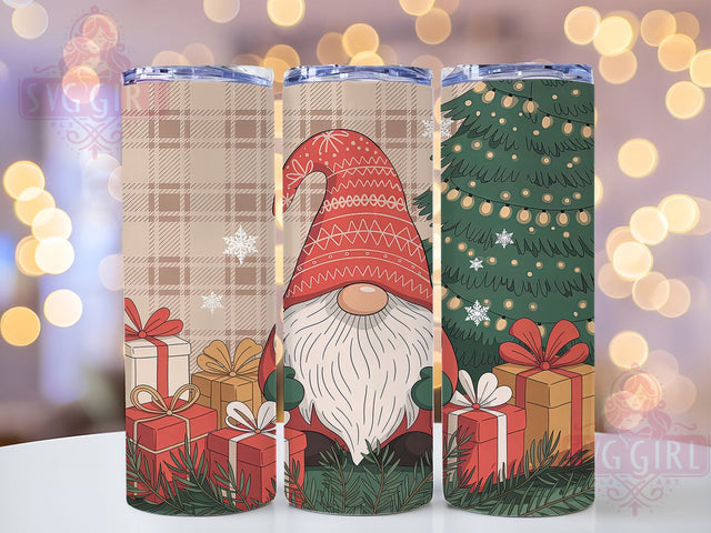 Christmas Gnomes Holiday Tumbler, Winter Holiday Sublimation Design, Festive Gnome Art, 20oz Holiday Tumbler, Whimsical Christmas Mug, Cute Gnome Cup, Cozy Winter Wrap Sublimation SvggirlplusArt 