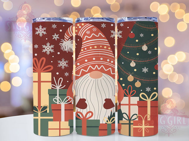 Christmas Gnomes Holiday Tumbler, Winter Holiday Sublimation Design, Festive Gnome Art, 20oz Holiday Tumbler, Whimsical Christmas Mug, Cute Gnome Cup, Cozy Winter Wrap Sublimation SvggirlplusArt 
