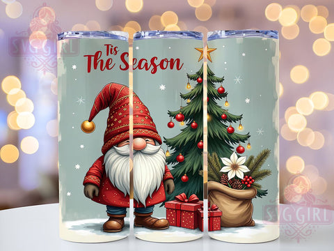 Christmas Gnomes Holiday Tumbler Wrap, Christmas Gnomes, Tumbler Wrap, Sublimation Design, Holiday Decor, Gnome Tumbler, Seasonal Gifts, Drinkware Design Sublimation SvggirlplusArt 