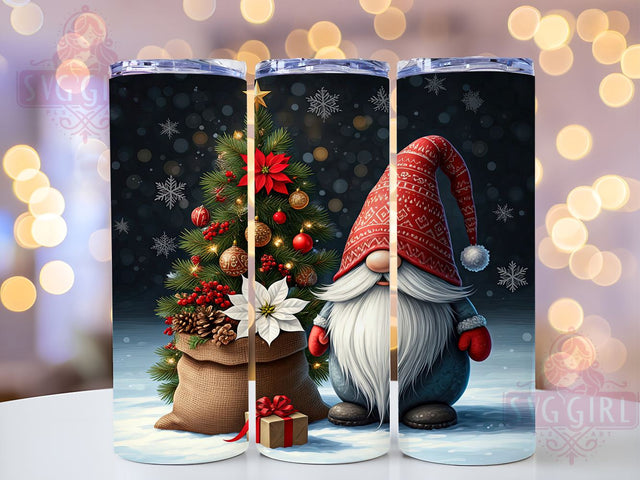 Christmas Gnomes Holiday Tumbler Wrap, Christmas Gnomes, Tumbler Wrap, Sublimation Design, Holiday Decor, Gnome Tumbler, Seasonal Gifts, Drinkware Design Sublimation SvggirlplusArt 