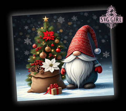 Christmas Gnomes Holiday Tumbler Wrap, Christmas Gnomes, Tumbler Wrap, Sublimation Design, Holiday Decor, Gnome Tumbler, Seasonal Gifts, Drinkware Design Sublimation SvggirlplusArt 