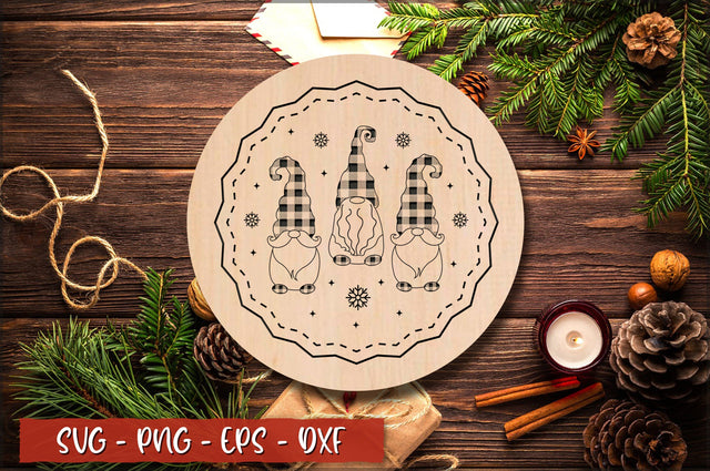 Christmas Gnomes Laser Cut SVG SVG Shetara Begum 