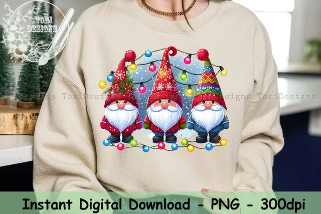 Christmas Gnomes Light Png, Gnomes Design, Christmas Sublimation,Christmas Png File,Christmas Gnomes Png, Family Gnomes Png, Sublimation Design Sublimation ToriDesigns 