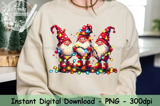 Christmas Gnomes Light Png, Gnomes Design, Christmas Sublimation,Christmas Png File,Christmas Gnomes Png, Family Gnomes Png, Sublimation Design Sublimation ToriDesigns 