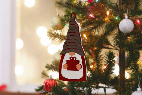 CHRISTMAS GNOMES SET, Multilayer Ornaments, Wood Cut and Paper Cut Files, Laser Cut Template SVG LaserCutano 