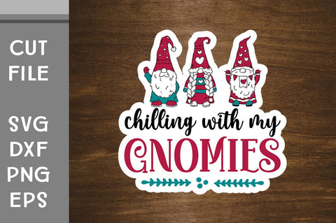 Christmas Gnomes Sticker SVG SVG Svgcraft 
