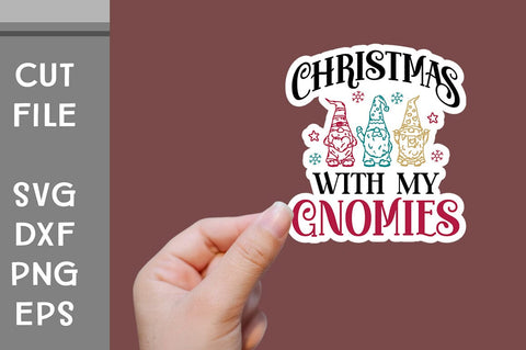 Christmas Gnomes Sticker SVG SVG Svgcraft 