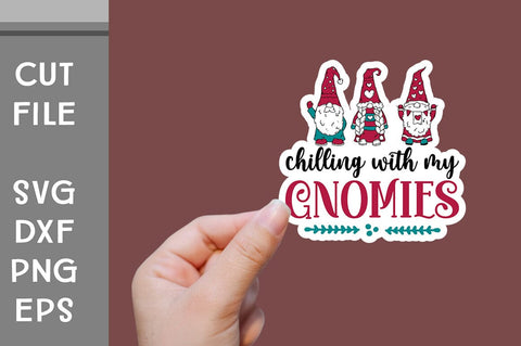 Christmas Gnomes Sticker SVG SVG Svgcraft 