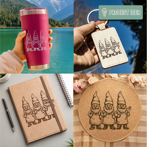 Christmas Gnomes SVG DXF PNG JPG SVG CraftySVGStudio 