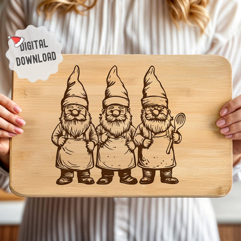 Christmas Gnomes SVG DXF PNG JPG SVG CraftySVGStudio 