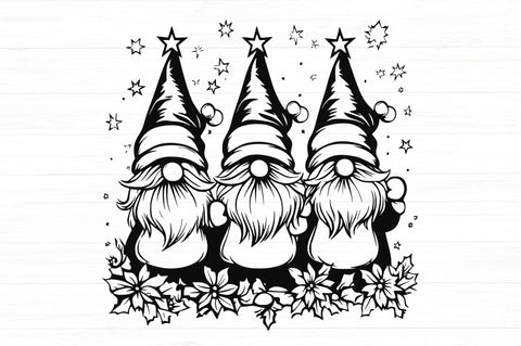 Christmas Gnomes SVG DXF PNG JPG SVG CraftySVGStudio 
