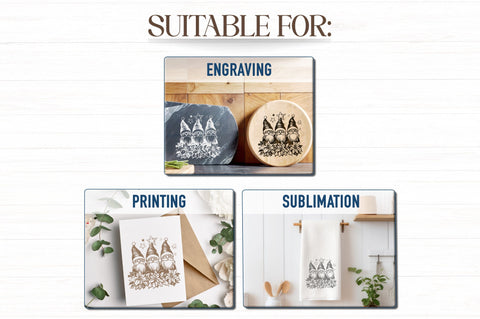 Christmas Gnomes SVG DXF PNG JPG SVG CraftySVGStudio 