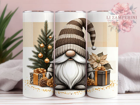 Christmas Gnomes Tumbler, Winter Holidays Tumbler Wrap, 20oz Gnome Design, Holiday Tumbler Wrap, Sublimation Gnome Design, Digital Download PNG, Festive Gnome Tumbler Sublimation Li Zamperini 