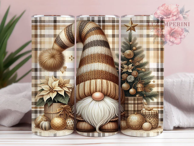Christmas Gnomes Tumbler, Winter Holidays Tumbler Wrap, 20oz Gnome Design, Holiday Tumbler Wrap, Sublimation Gnome Design, Digital Download PNG, Festive Gnome Tumbler Sublimation Li Zamperini 