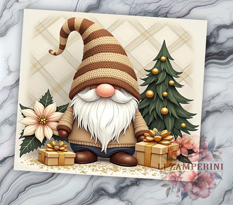 Christmas Gnomes Tumbler, Winter Holidays Tumbler Wrap, 20oz Gnome Design, Holiday Tumbler Wrap, Sublimation Gnome Design, Digital Download PNG, Festive Gnome Tumbler Sublimation Li Zamperini 
