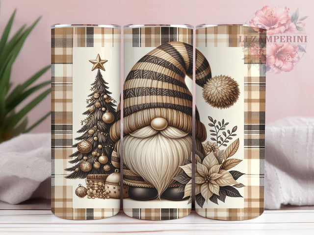 Christmas Gnomes Tumbler, Winter Holidays Tumbler Wrap, 20oz Gnome Design, Holiday Tumbler Wrap, Sublimation Gnome Design, Digital Download PNG, Festive Gnome Tumbler Sublimation Li Zamperini 