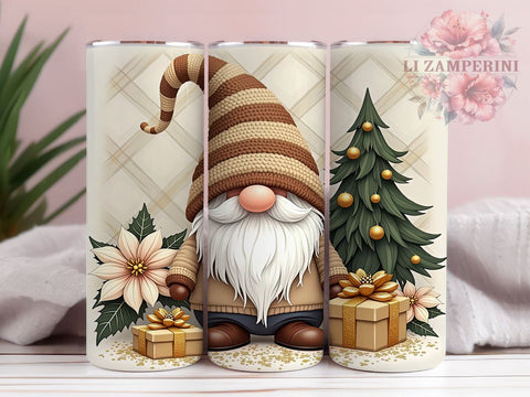 Christmas Gnomes Tumbler, Winter Holidays Tumbler Wrap, 20oz Gnome Design, Holiday Tumbler Wrap, Sublimation Gnome Design, Digital Download PNG, Festive Gnome Tumbler Sublimation Li Zamperini 