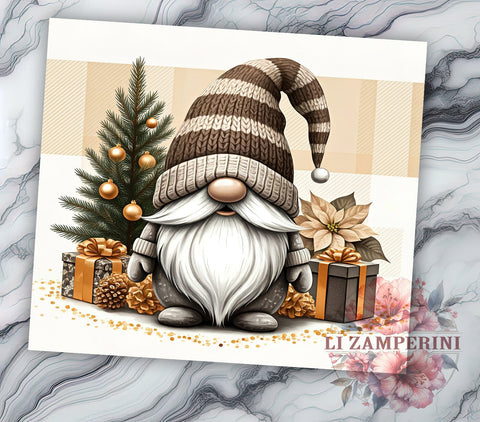 Christmas Gnomes Tumbler, Winter Holidays Tumbler Wrap, 20oz Gnome Design, Holiday Tumbler Wrap, Sublimation Gnome Design, Digital Download PNG, Festive Gnome Tumbler Sublimation Li Zamperini 
