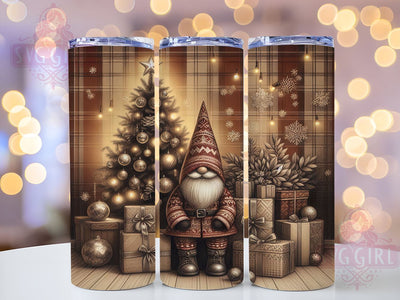 Christmas Gnomes Tumbler, Winter Holidays Wrap, 20oz Sublimation Design, Digital Download, Gnome Print, Holiday Decor, Cute Gnome Tumbler Sublimation SvggirlplusArt 