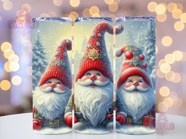 Christmas Candy Gnomes Tumbler, Gnome Tumbler, Gnome Skinny