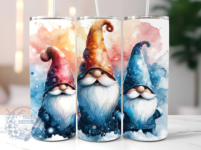 Christmas Gnomes Tumbler Wrap Winter Skinny 20 oz Tumbler Sublimation Design Christmas Gnomes Tumbler PNG, Instant Digital Download Sublimation ToriDesigns 