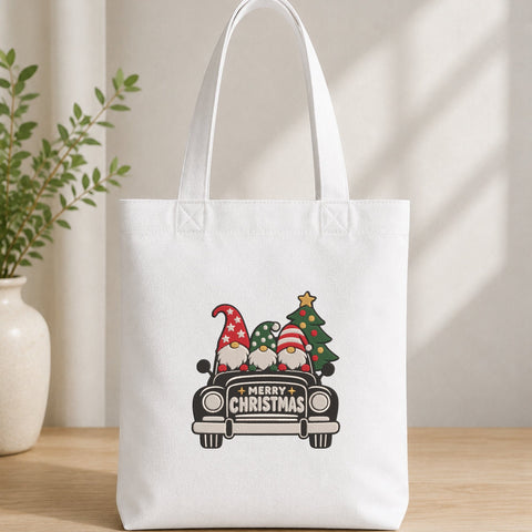 Christmas Gnomes Vintage Car Embroidery Design – Merry Christmas Gnome Tree Machine Embroidery File, Holiday Car Design Embroidery/Applique DESIGNS PatternFeed8 
