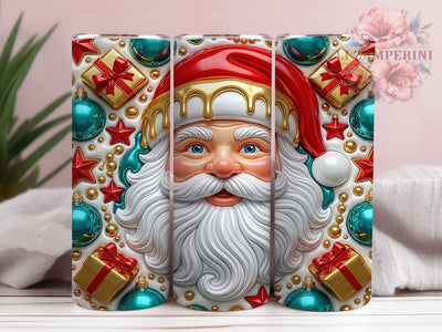 Christmas Gold Icing Santa 20oz Tumbler, Gold Icing Santa, Christmas Santa, Gold Santa Tumbler, Icing Santa PNG, Christmas Gold Santa, Santa Tumbler PNG, Gold Icing PNG Sublimation Li Zamperini 