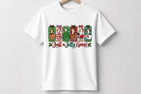 Christmas Goose Parade with Jolly Goose Quote SVG BillahCrafts 