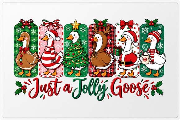 Christmas Goose Parade with Jolly Goose Quote SVG BillahCrafts 