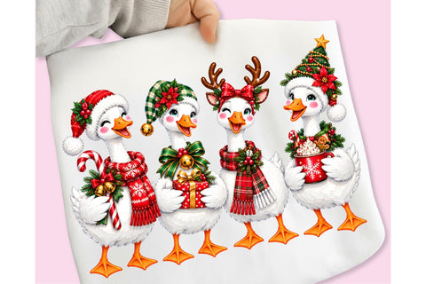 Christmas Goose PNG, Christmas Sublimation PNG Sublimation DesignPlante 503 