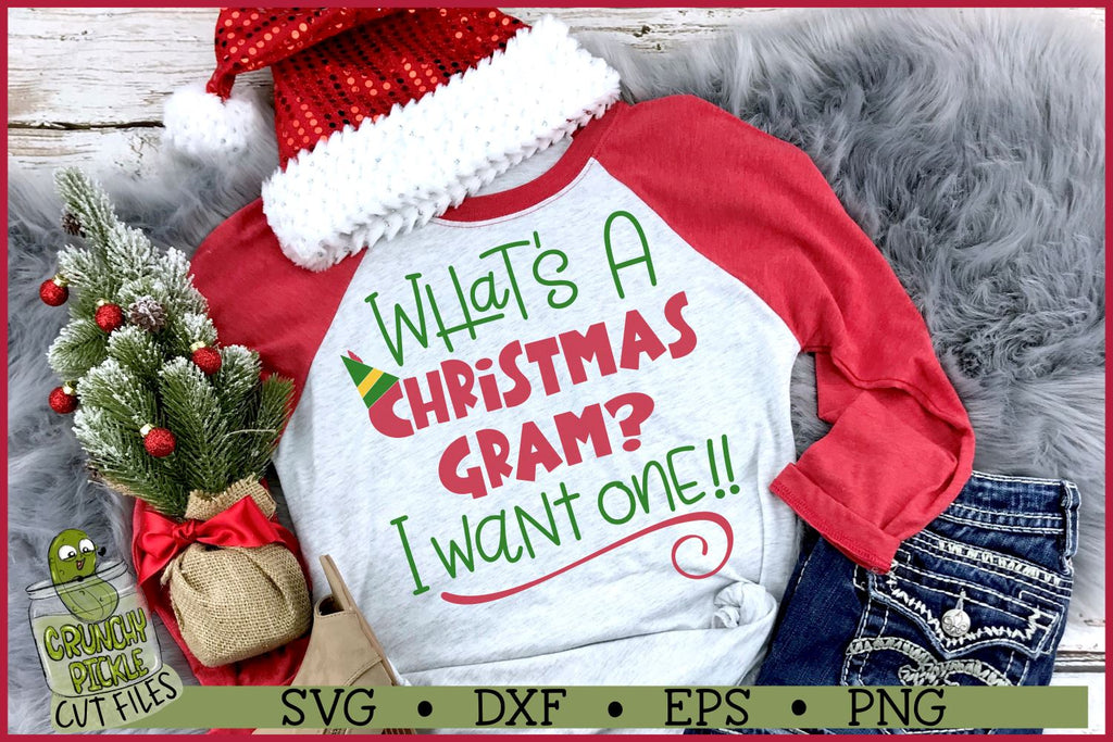 Christmas Gram Elf Phrase SVG File - So Fontsy