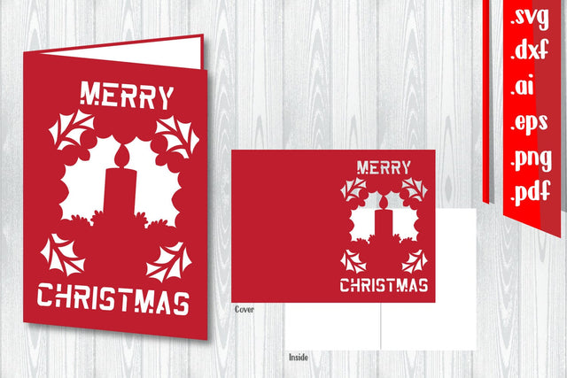 Christmas Greeting Card 3.7 | Folded Card SVG zafrans studio 