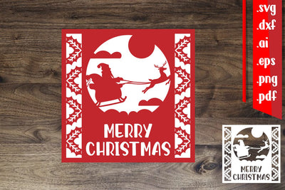 Christmas Greeting Card 4.3 SVG zafrans studio 