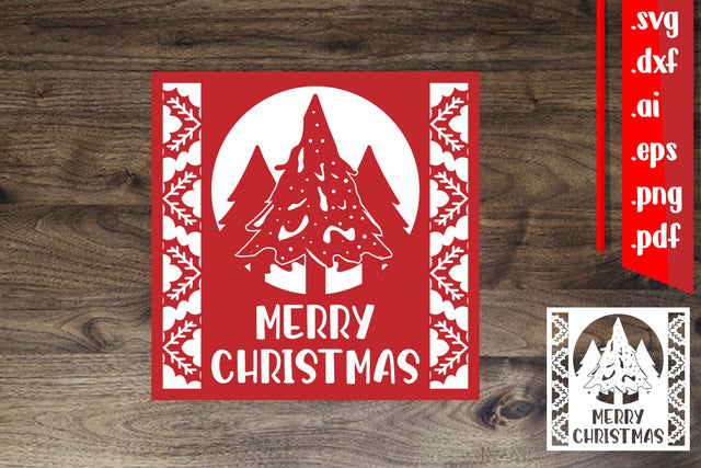 Christmas Greeting Card 4.7 SVG zafrans studio 