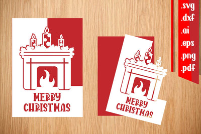 Christmas Greeting Card 5.6 SVG zafrans studio 