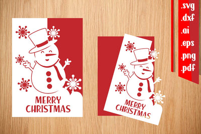 Christmas Greeting Card 5.7 SVG zafrans studio 