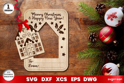 Christmas Greeting Cards Ornament SVG SvgOcean 