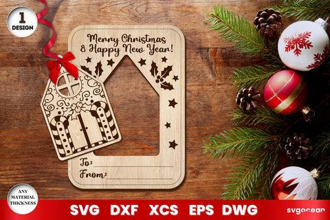 Christmas Greeting Cards Ornament SVG SvgOcean 