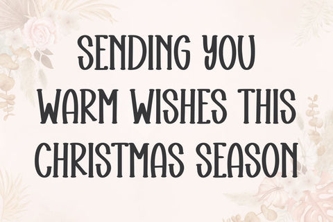 Christmas Greeting Font Masyafi Studio 