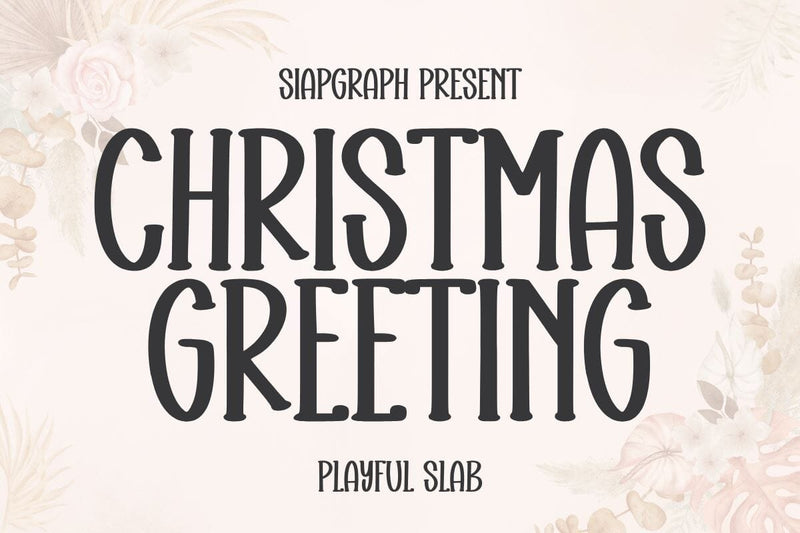 Christmas Greeting Font Masyafi Studio 