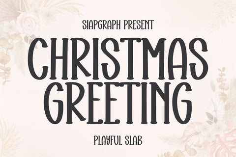Christmas Greeting Font Masyafi Studio 