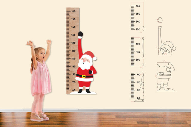 Christmas Growth Chart | Santa Growth Ruler SVG zafrans studio 