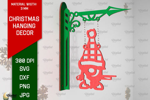 Christmas Hanging Decors Laser Cut Bundle. Xmas Decor SVG SVG Evgenyia Guschina 