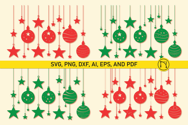 Christmas Hanging Ornaments SVG Bundle SVG MD JOYNAL ABDIN 