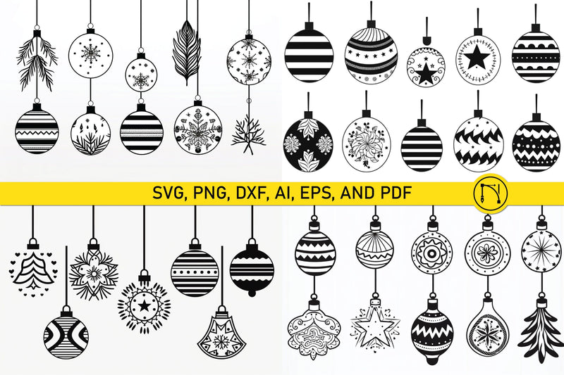 Christmas Hanging Ornaments SVG Bundle SVG MD JOYNAL ABDIN 