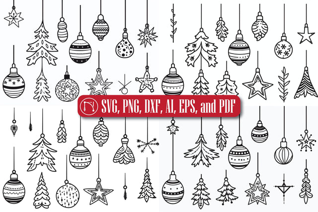 Christmas Hanging Ornaments SVG Bundle SVG MD JOYNAL ABDIN 
