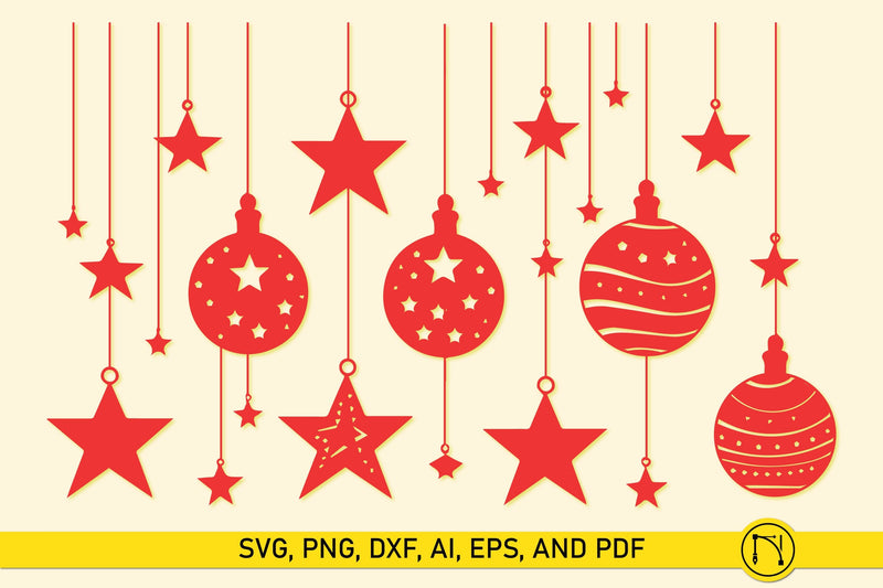 Christmas Hanging Ornaments SVG Decor SVG MD JOYNAL ABDIN 