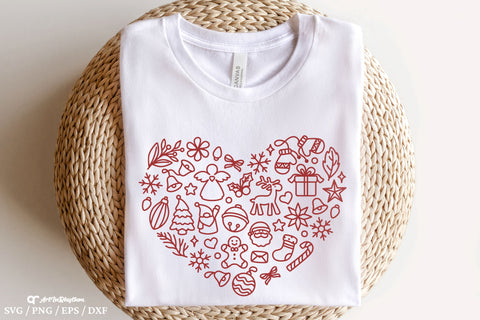 Christmas Heart Svg, Christmas Svg, Christmas Shirt Svg, Holiday Svg SVG Artinrhythm shop 