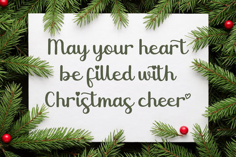 Christmas Heartscript Font AEN Creative Store 