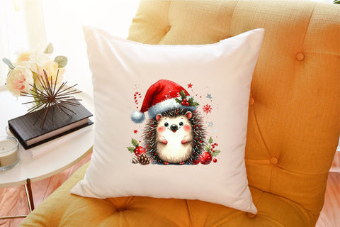 Christmas Hedgehog Sublimation Clipart Sublimation designartist 